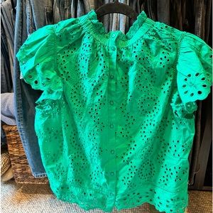 Eyelet blouse